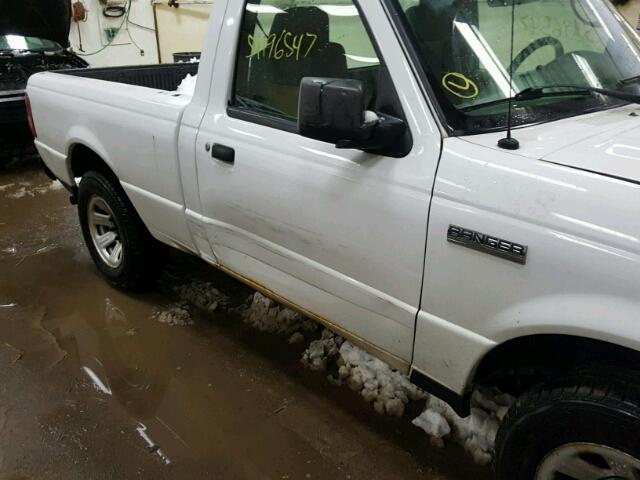 1FTYR10D89PA40087 - 2009 FORD RANGER WHITE photo 9