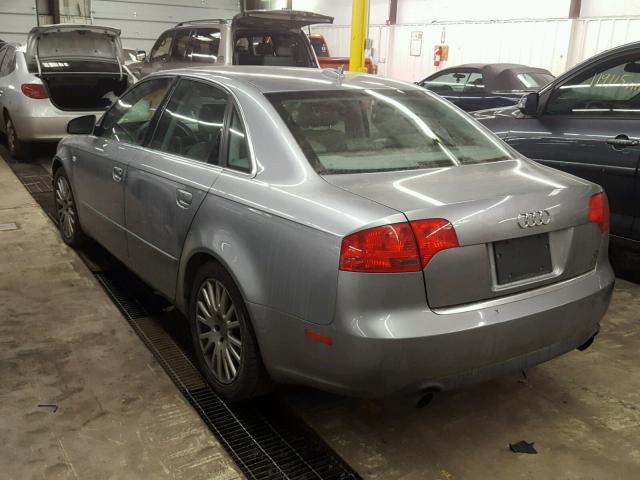 WAUDF68E75A443666 - 2005 AUDI A4 2.0T QU GRAY photo 3