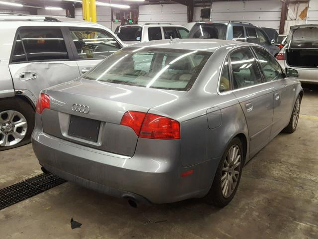 WAUDF68E75A443666 - 2005 AUDI A4 2.0T QU GRAY photo 4