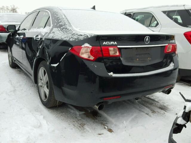 JH4CU2F67DC006714 - 2013 ACURA TSX TECH BLACK photo 3