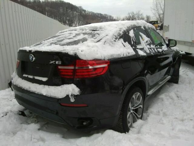 5UXFG2C57E0H10417 - 2014 BMW X6 XDRIVE3 BLACK photo 4