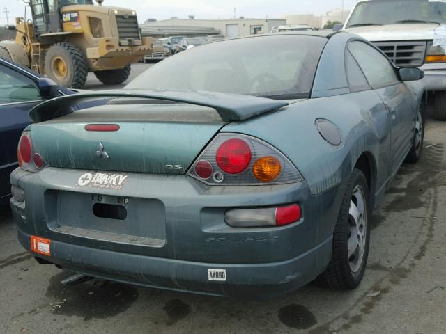 4A3AC44G15E002762 - 2005 MITSUBISHI ECLIPSE GS GREEN photo 4