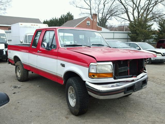 1FTEX14N0SKB15752 - 1995 FORD F150 RED photo 1