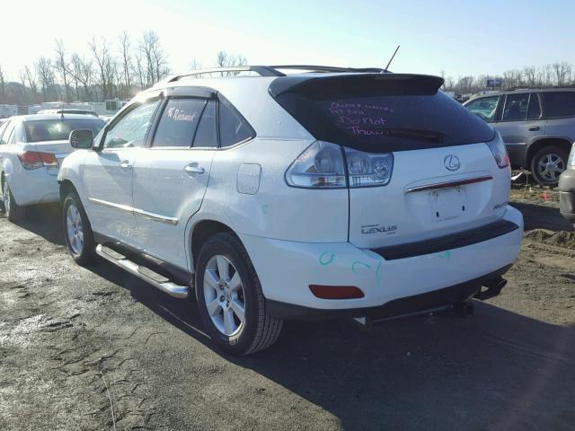 2T2HK31UX8C090822 - 2008 LEXUS RX 350 WHITE photo 3