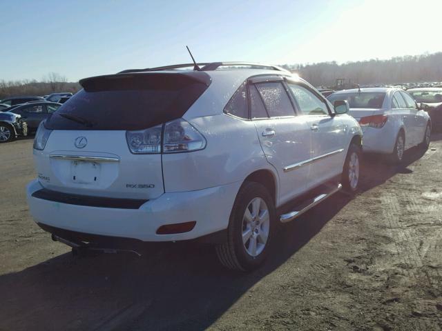 2T2HK31UX8C090822 - 2008 LEXUS RX 350 WHITE photo 4