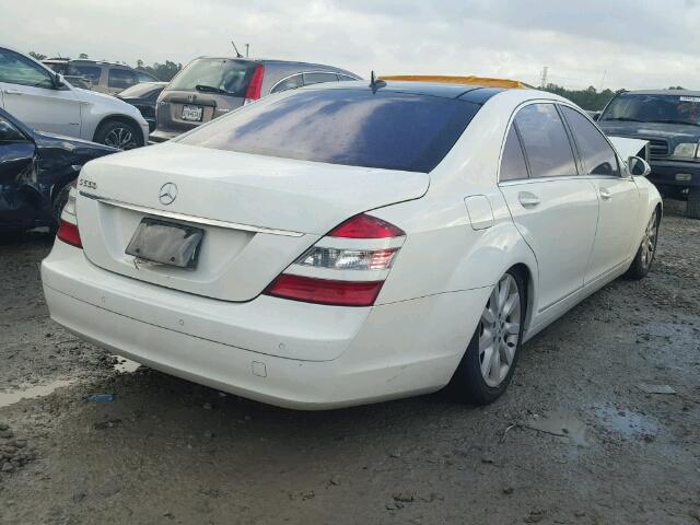 WDDNG71X07A123488 - 2007 MERCEDES-BENZ S 550 WHITE photo 4