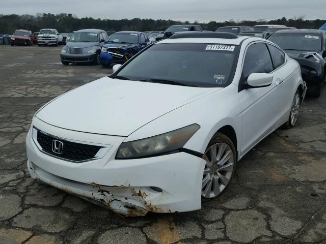 1HGCS22848A010267 - 2008 HONDA ACCORD EXL WHITE photo 2