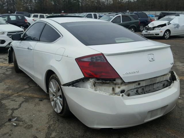 1HGCS22848A010267 - 2008 HONDA ACCORD EXL WHITE photo 3