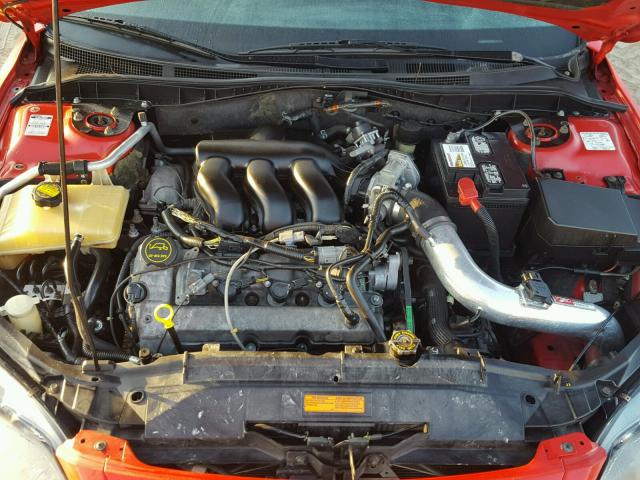 1YVHP84D545N55488 - 2004 MAZDA 6 S RED photo 7