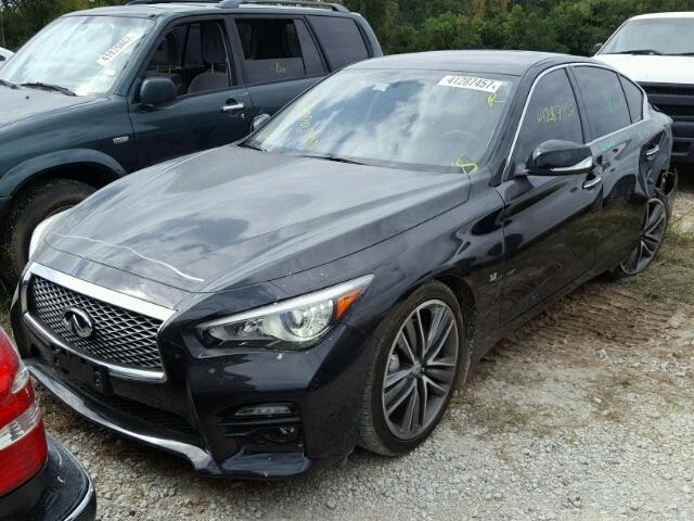 JN1BV7AP2EM681781 - 2014 INFINITI Q50 BASE BLACK photo 2