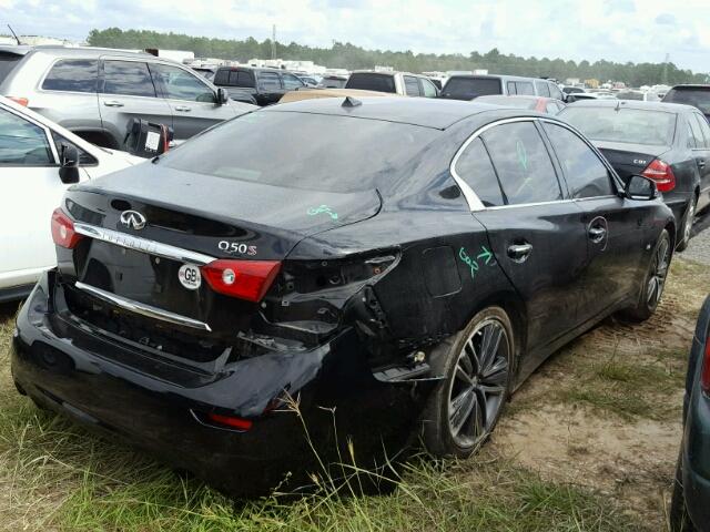 JN1BV7AP2EM681781 - 2014 INFINITI Q50 BASE BLACK photo 4