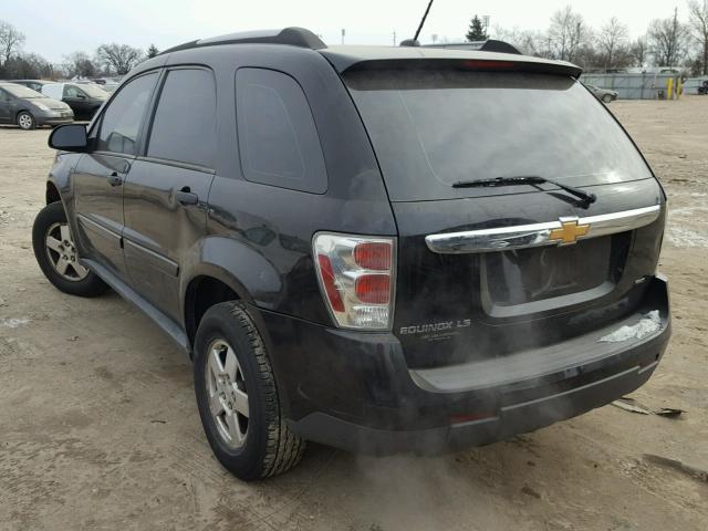 2CNDL23F376086292 - 2007 CHEVROLET EQUINOX LS BLACK photo 3