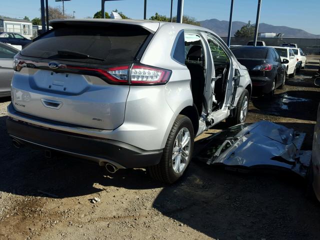 2FMPK3J82HBB57095 - 2017 FORD EDGE SEL SILVER photo 4