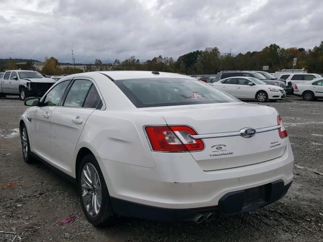 1FAHP2FW3CG132287 - 2012 FORD TAURUS LIM WHITE photo 3