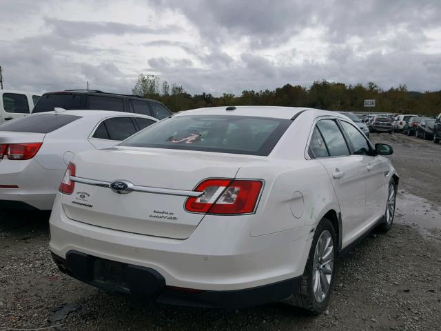 1FAHP2FW3CG132287 - 2012 FORD TAURUS LIM WHITE photo 4