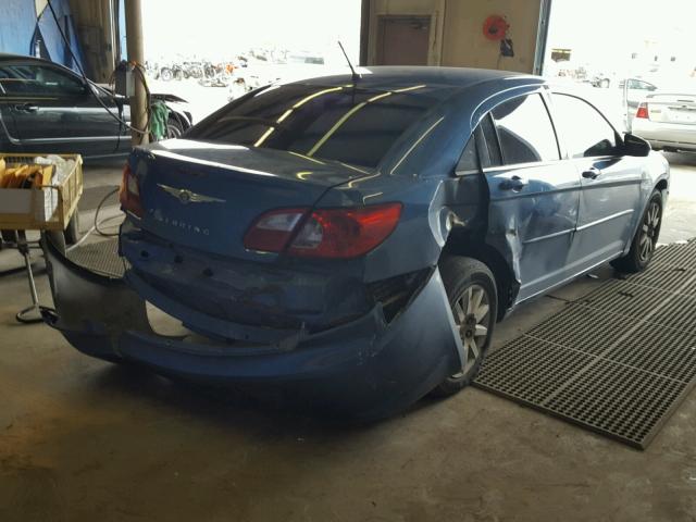 1C3LC46K57N675817 - 2007 CHRYSLER SEBRING BLUE photo 4