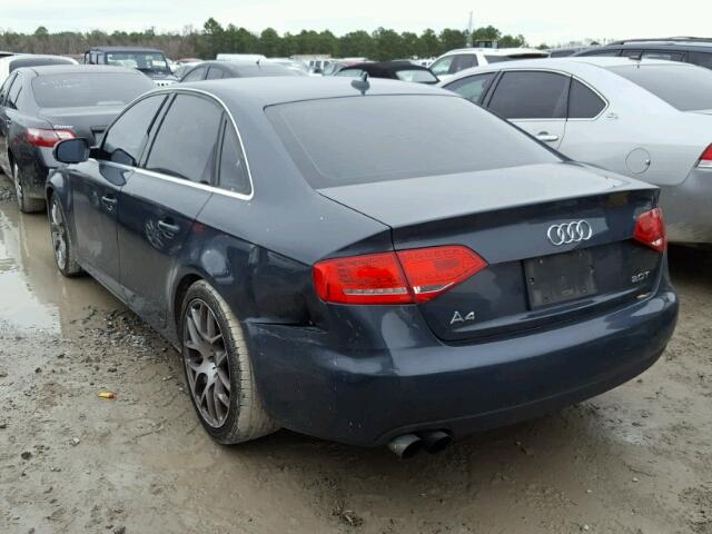 WAUFFAFL9BN009069 - 2011 AUDI A4 PREMIUM GRAY photo 3