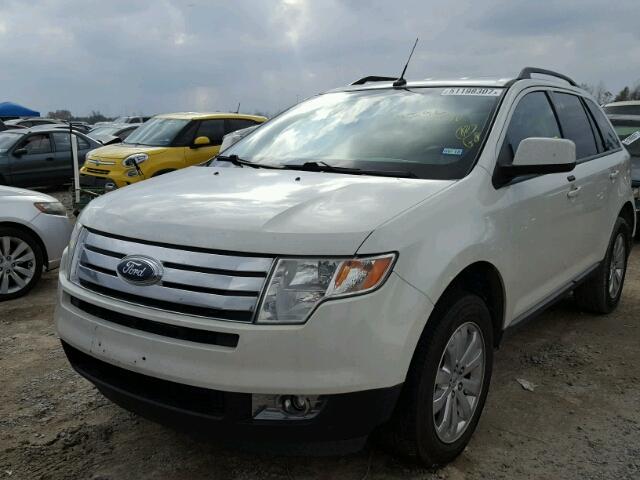 2FMDK3JC8ABA84117 - 2010 FORD EDGE SEL WHITE photo 2