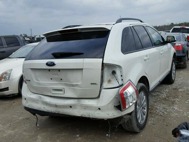 2FMDK3JC8ABA84117 - 2010 FORD EDGE SEL WHITE photo 4