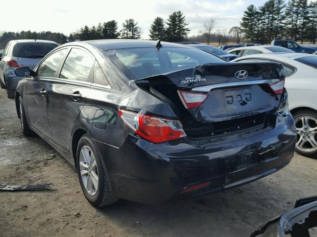 5NPEB4AC5DH724257 - 2013 HYUNDAI SONATA GLS BLACK photo 3