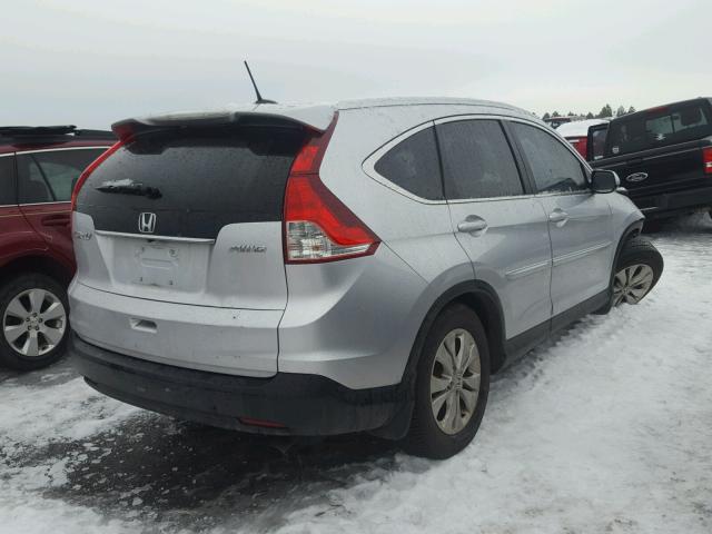 2HKRM4H7XDH680017 - 2013 HONDA CR-V EXL SILVER photo 4