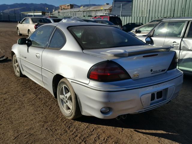 1G2NW12E31M593015 - 2001 PONTIAC GRAND AM G SILVER photo 3