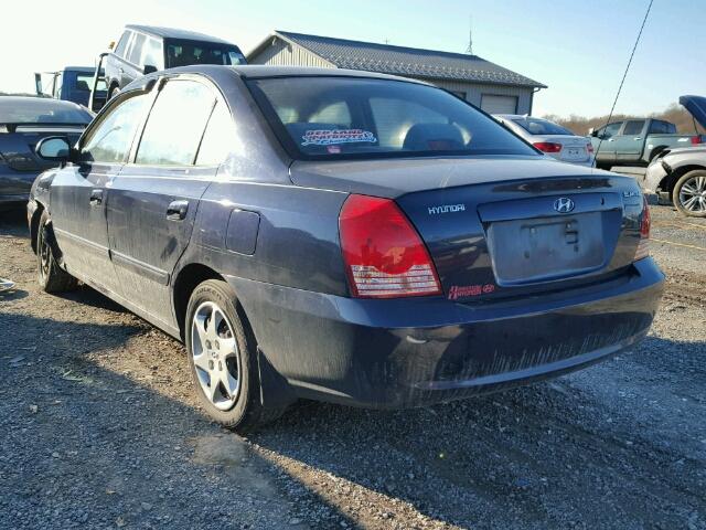 KMHDN46D65U162621 - 2005 HYUNDAI ELANTRA GL BLUE photo 3