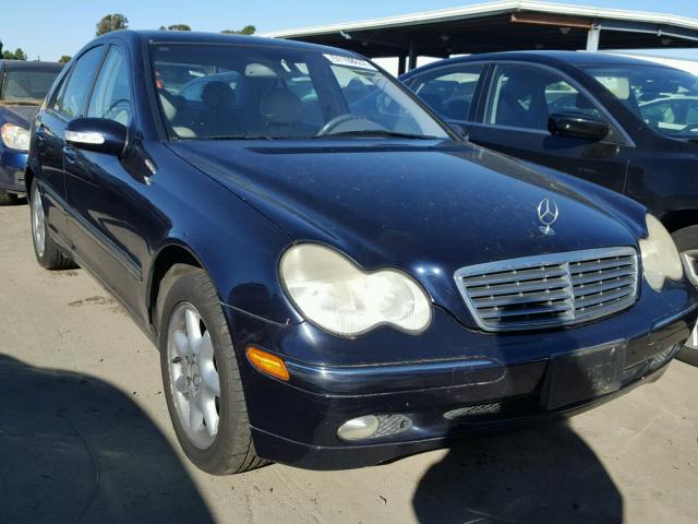 WDBRF61J32F214589 - 2002 MERCEDES-BENZ C 240 BLUE photo 1