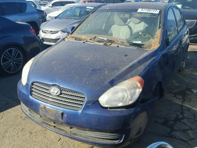 KMHCN46CX8U228580 - 2008 HYUNDAI ACCENT GLS BLUE photo 2