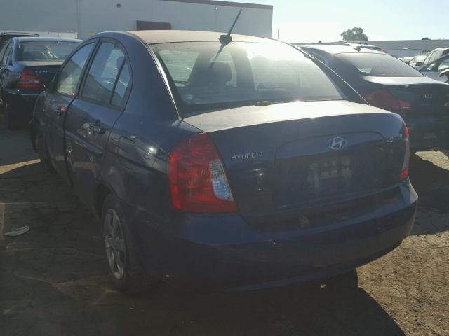 KMHCN46CX8U228580 - 2008 HYUNDAI ACCENT GLS BLUE photo 3