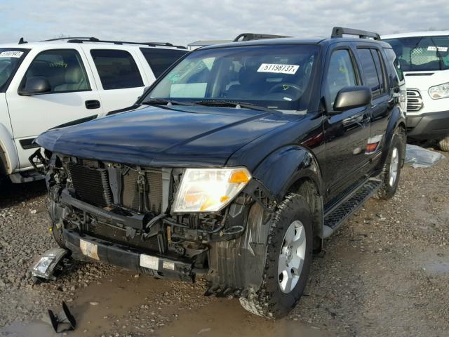 5N1AR18U87C636838 - 2007 NISSAN PATHFINDER BLACK photo 2