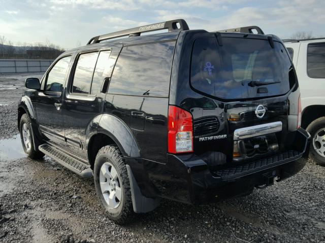 5N1AR18U87C636838 - 2007 NISSAN PATHFINDER BLACK photo 3