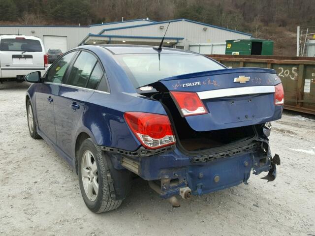 1G1PC5SB1D7237426 - 2013 CHEVROLET CRUZE LT BLUE photo 3