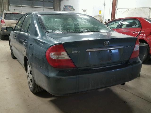 4T1BE32K62U512945 - 2002 TOYOTA CAMRY LE 绿色 照片 3