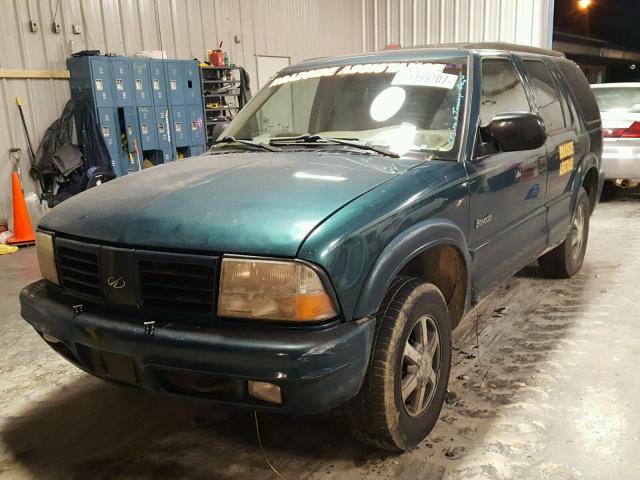 1GHDT13W5W2713885 - 1998 OLDSMOBILE BRAVADA GREEN photo 2