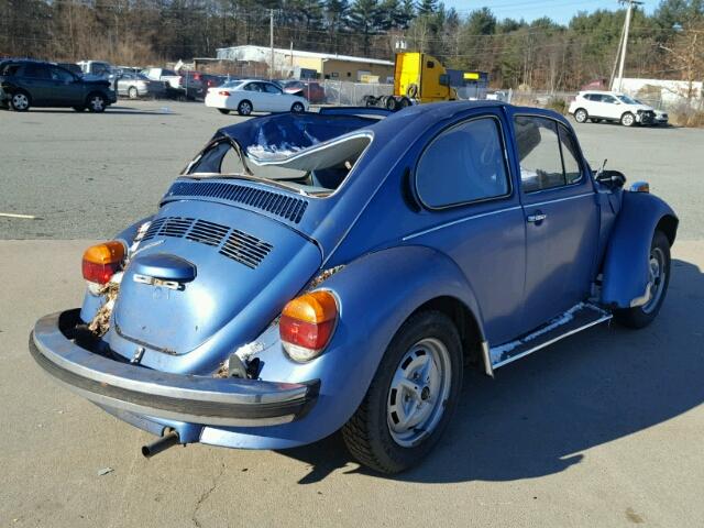 1352264906 - 1975 VOLKSWAGEN BEETLE BLUE photo 4