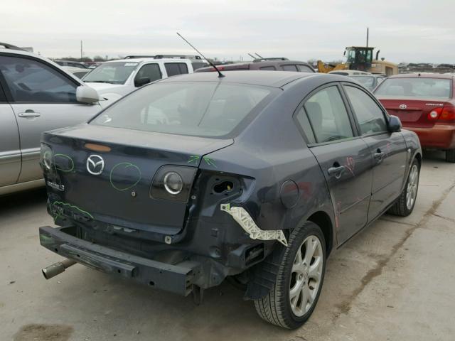 JM1BK32G081140134 - 2008 MAZDA 3 I GRAY photo 4