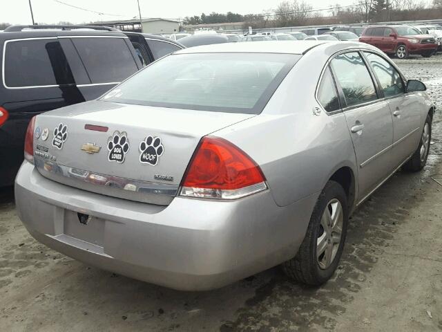 2G1WB58K279360063 - 2007 CHEVROLET IMPALA LS SILVER photo 4