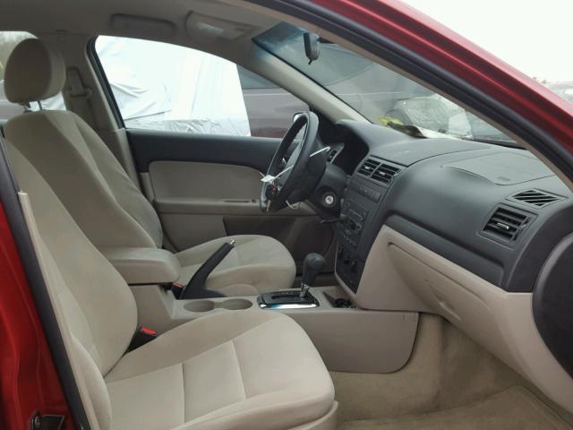 3FAHP06Z67R271794 - 2007 FORD FUSION S BURGUNDY photo 5