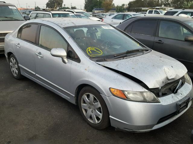 1HGFA16577L070024 - 2007 HONDA CIVIC LX SILVER photo 1