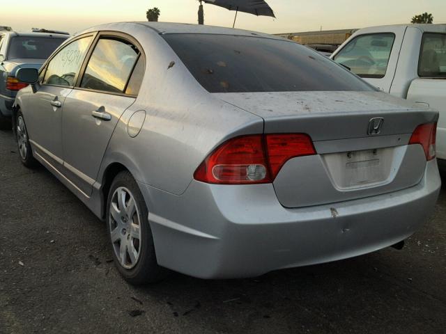 1HGFA16577L070024 - 2007 HONDA CIVIC LX SILVER photo 3