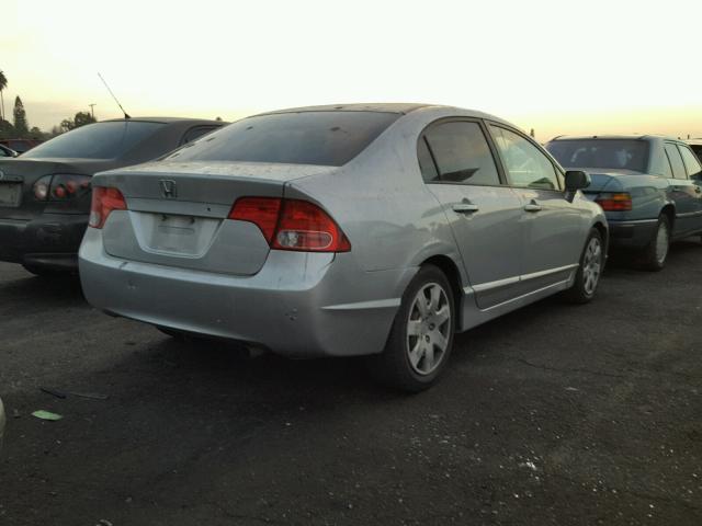 1HGFA16577L070024 - 2007 HONDA CIVIC LX SILVER photo 4