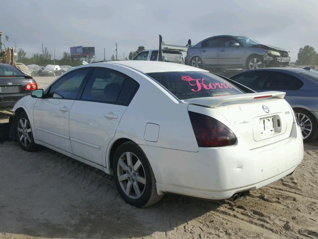 1N4BA41E24C919872 - 2004 NISSAN MAXIMA SE WHITE photo 3