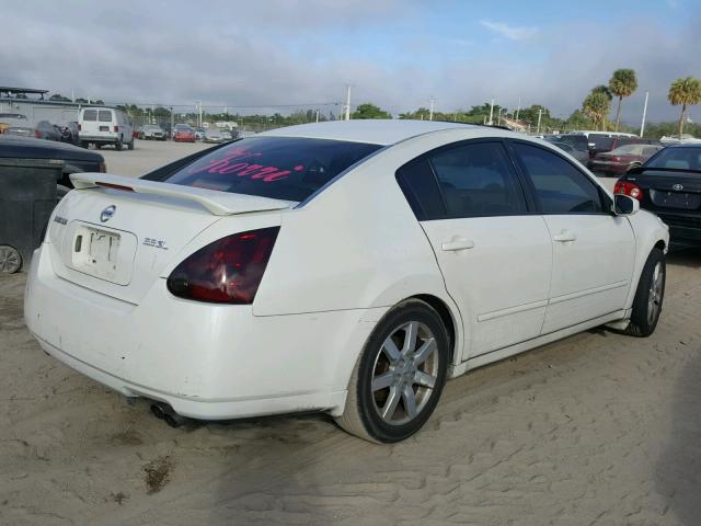 1N4BA41E24C919872 - 2004 NISSAN MAXIMA SE WHITE photo 4