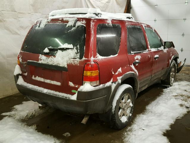 1FMYU93193KA81102 - 2003 FORD ESCAPE XLT RED photo 4