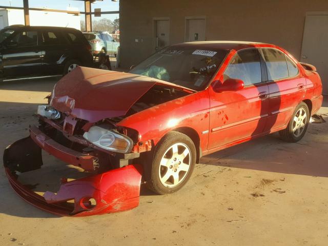 3N1CB51D06L491786 - 2006 NISSAN SENTRA 1.8 RED photo 2