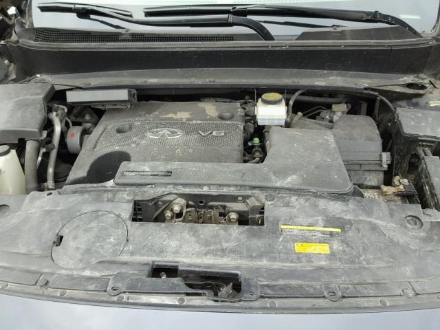 5N1AL0MM2DC306934 - 2013 INFINITI JX35 BASE GRAY photo 7