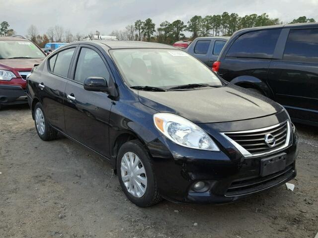 3N1CN7AP1CL942331 - 2012 NISSAN VERSA S BLACK photo 1