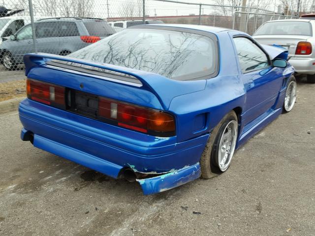 JM1FC3310J0603572 - 1988 MAZDA RX7 BLUE photo 4