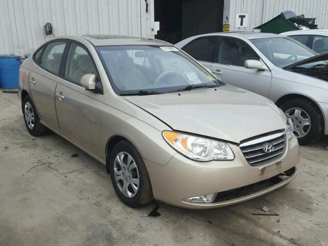 KMHDU46D39U758195 - 2009 HYUNDAI ELANTRA GL GOLD photo 1